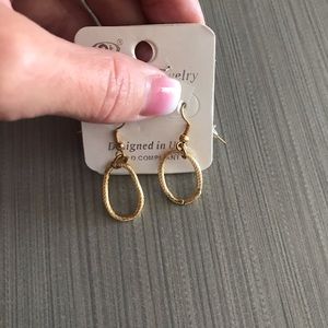 Gold colored earrings